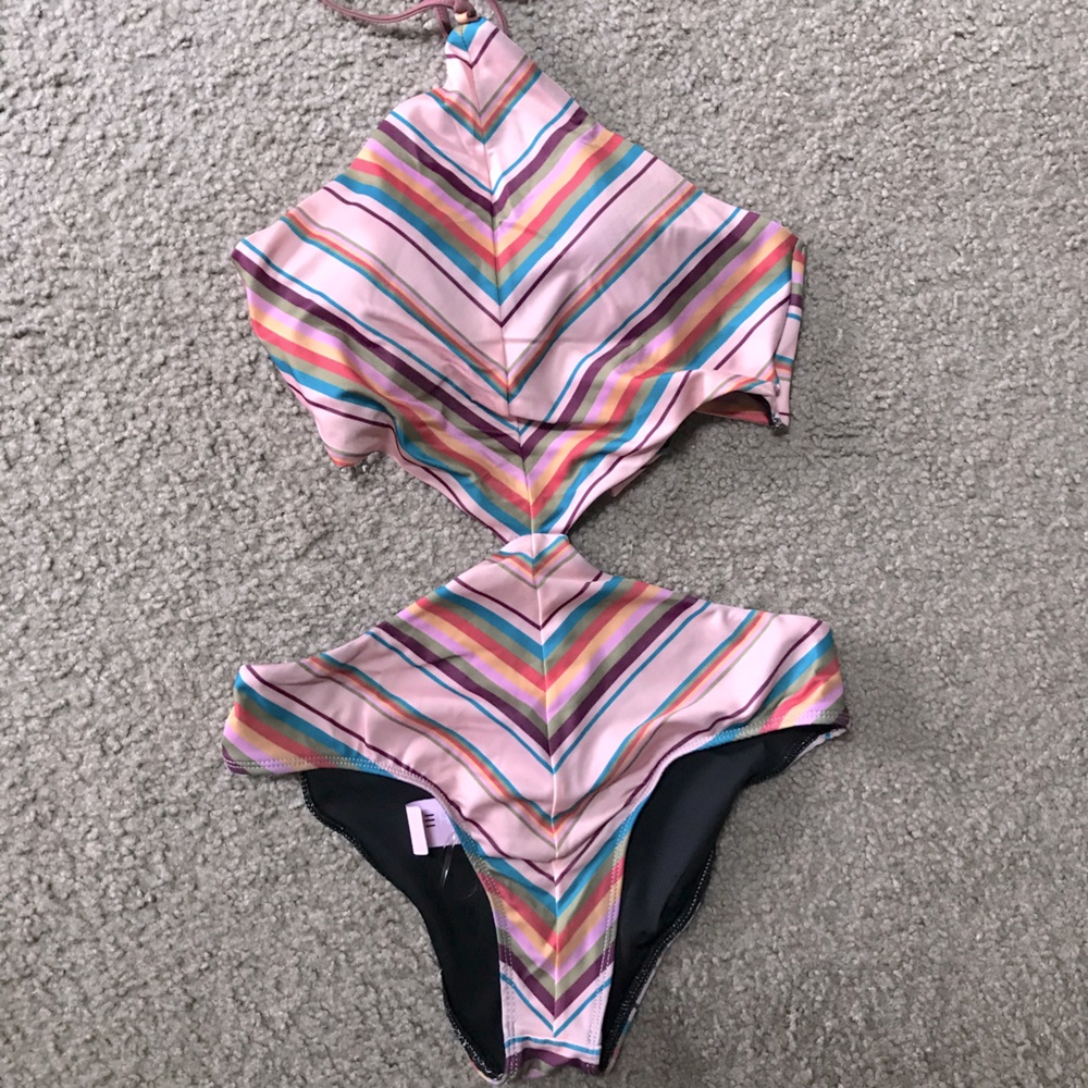 Retro one piece swimsuit